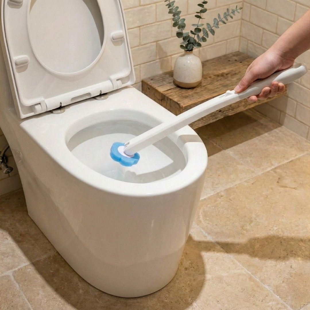 Flush Brush - המברשת עם הספוגים המתחלפים שמצחצחים את האסלה