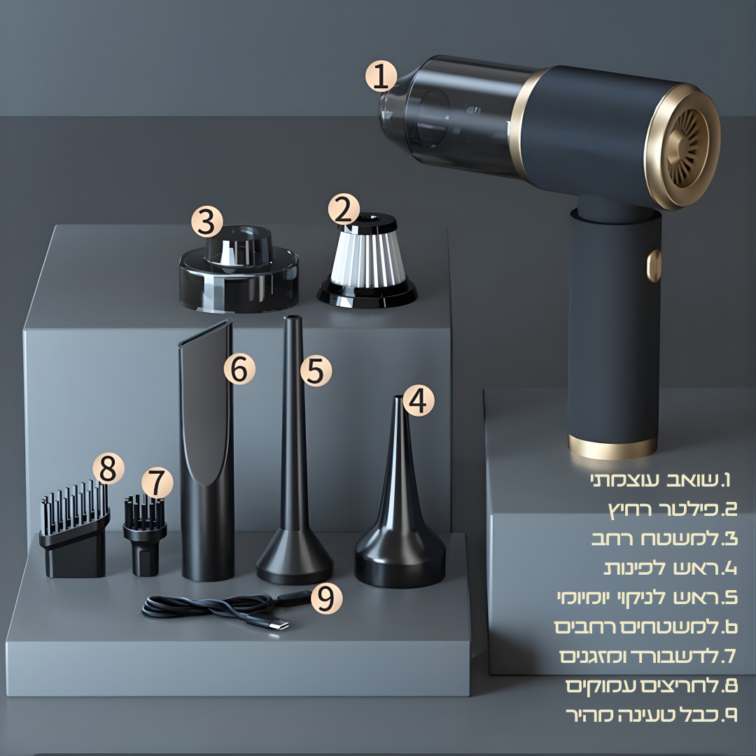 מיני סאקשן - השואב הקטן שמנקה את מה שהשואב הגדול לא מגיע אליו