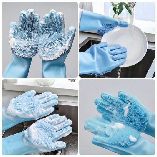 (שלישיה) כפפות הקסם - הכפפות הרב פעמיות עם סיבי הסיליקון