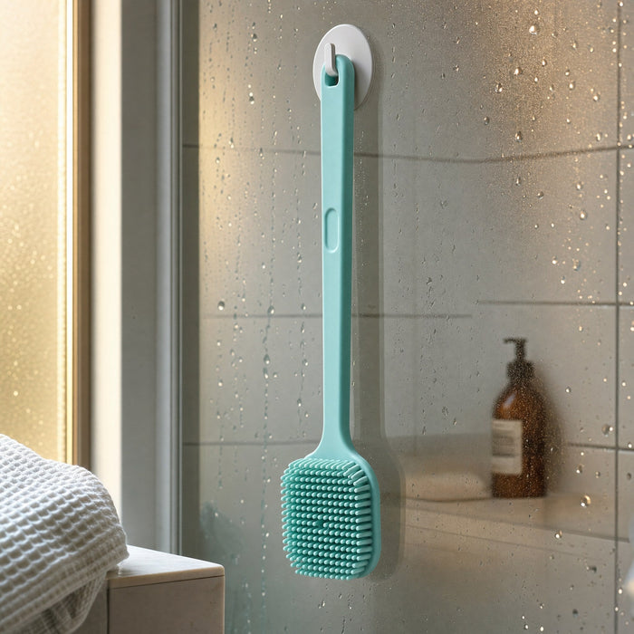 Brush Buddy תלויה על וו במקלחת